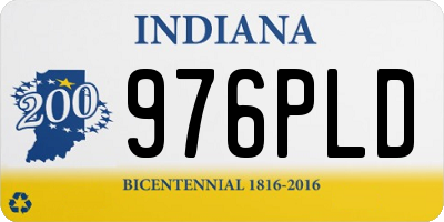 IN license plate 976PLD