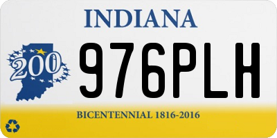 IN license plate 976PLH