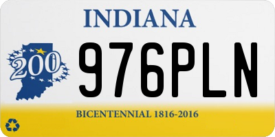 IN license plate 976PLN