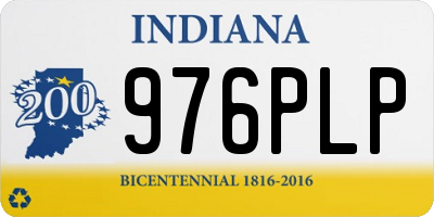 IN license plate 976PLP