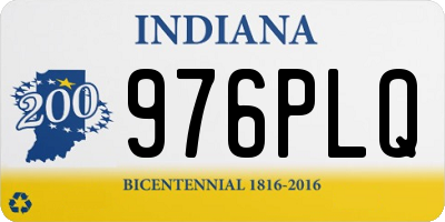 IN license plate 976PLQ