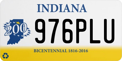 IN license plate 976PLU