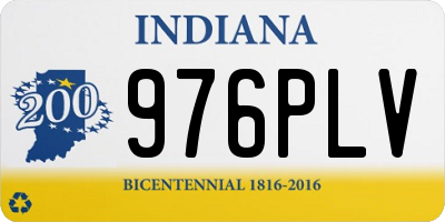 IN license plate 976PLV