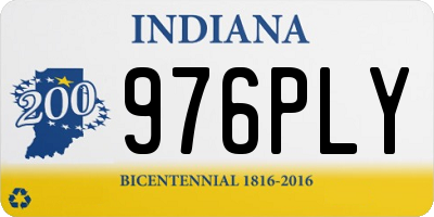 IN license plate 976PLY