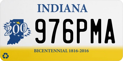 IN license plate 976PMA
