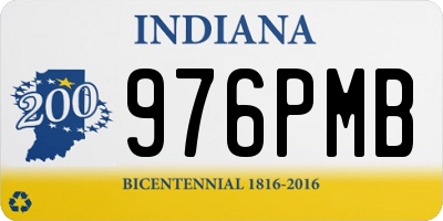 IN license plate 976PMB