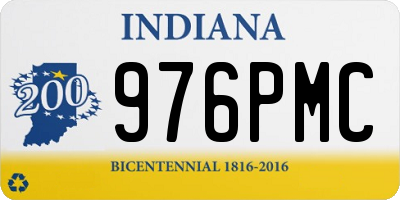 IN license plate 976PMC