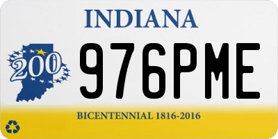 IN license plate 976PME