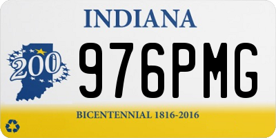 IN license plate 976PMG