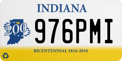 IN license plate 976PMI
