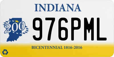 IN license plate 976PML