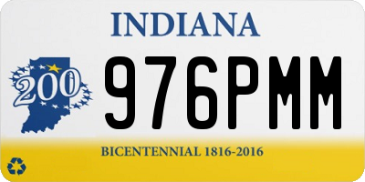 IN license plate 976PMM