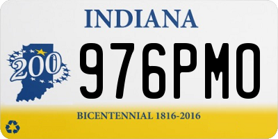 IN license plate 976PMO