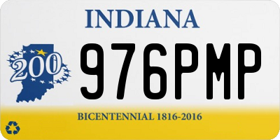 IN license plate 976PMP