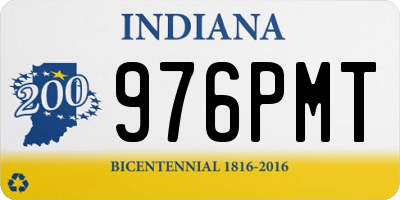 IN license plate 976PMT