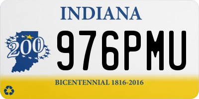 IN license plate 976PMU