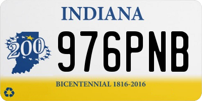 IN license plate 976PNB