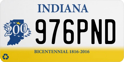 IN license plate 976PND