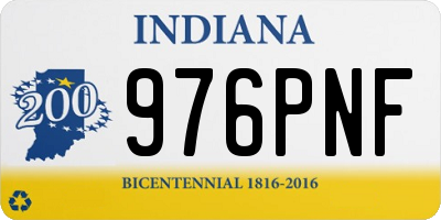 IN license plate 976PNF