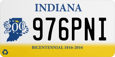 IN license plate 976PNI