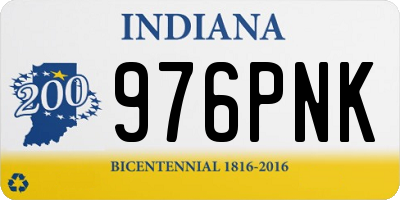 IN license plate 976PNK