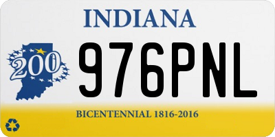 IN license plate 976PNL