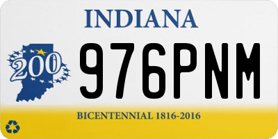 IN license plate 976PNM