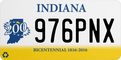 IN license plate 976PNX