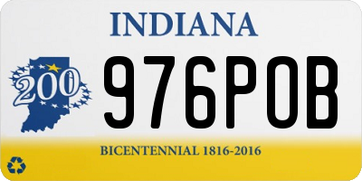 IN license plate 976POB