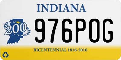 IN license plate 976POG