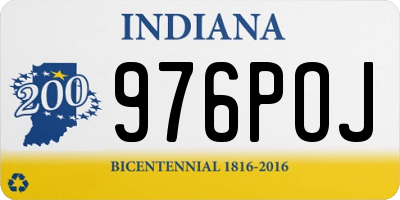 IN license plate 976POJ