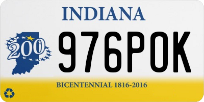 IN license plate 976POK