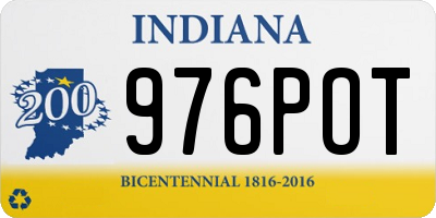 IN license plate 976POT