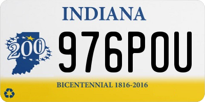 IN license plate 976POU