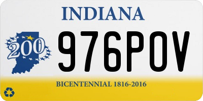 IN license plate 976POV