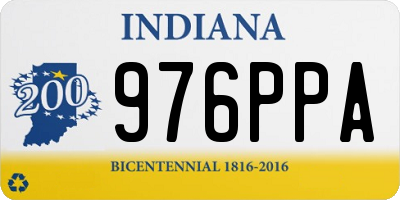IN license plate 976PPA