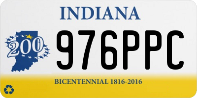 IN license plate 976PPC