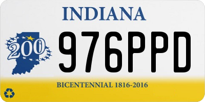 IN license plate 976PPD