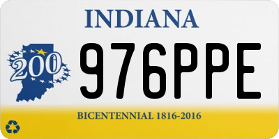 IN license plate 976PPE
