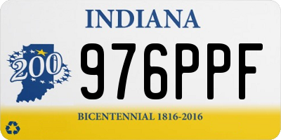 IN license plate 976PPF