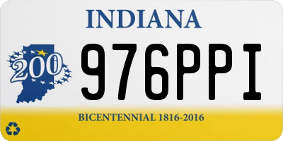 IN license plate 976PPI
