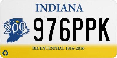 IN license plate 976PPK