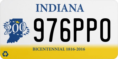 IN license plate 976PPO