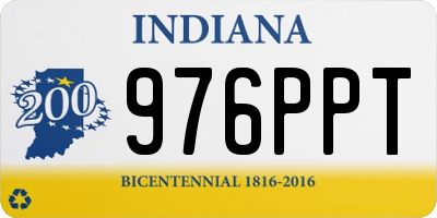 IN license plate 976PPT