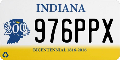 IN license plate 976PPX