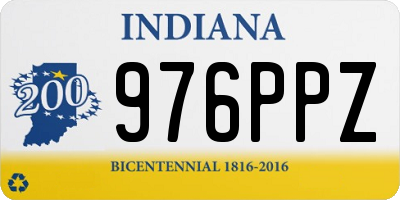 IN license plate 976PPZ