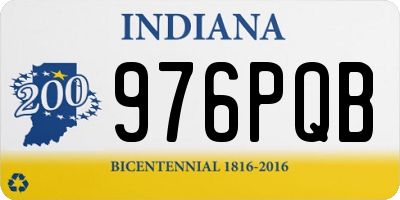 IN license plate 976PQB