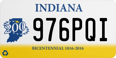 IN license plate 976PQI