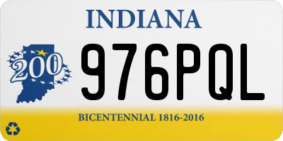 IN license plate 976PQL