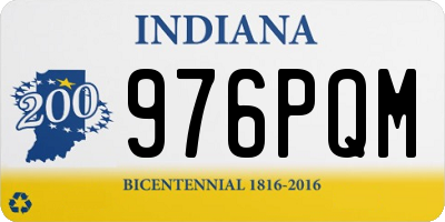 IN license plate 976PQM